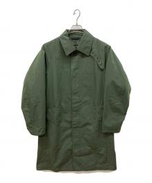 D'URBAN（ダーバン）の古着「ライナー付き コットンライクバルカラーコート」｜グリーン