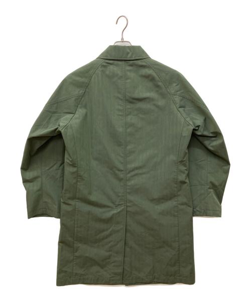 D'URBAN（ダーバン）D'URBAN (ダーバン) ライナー付き コットンライクバルカラーコート グリーン サイズ:Mの古着・服飾アイテム