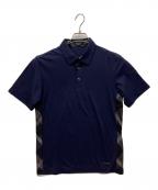 BLACK LABEL CRESTBRIDGEブラックレーベル クレストブリッジ）の古着「ポロシャツ」｜ネイビー
