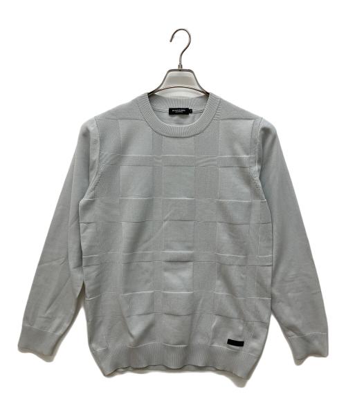 BLACK LABEL CRESTBRIDGE（ブラックレーベル クレストブリッジ）BLACK LABEL CRESTBRIDGE (ブラックレーベル クレストブリッジ) コンフィーシャドーチェックニット ブルー サイズ:Mの古着・服飾アイテム