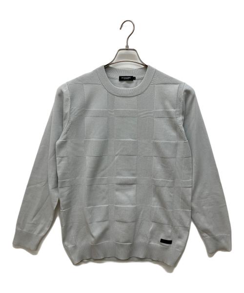 BLACK LABEL CRESTBRIDGE（ブラックレーベル クレストブリッジ）BLACK LABEL CRESTBRIDGE (ブラックレーベル クレストブリッジ) コンフィーシャドーチェックニット ブルー サイズ:Mの古着・服飾アイテム