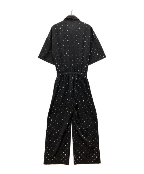Hysteric Glamour（ヒステリックグラマー）Hysteric Glamour (ヒステリックグラマー) DOT PANDA総柄 オールインワン ブラック サイズ:FREEの古着・服飾アイテム
