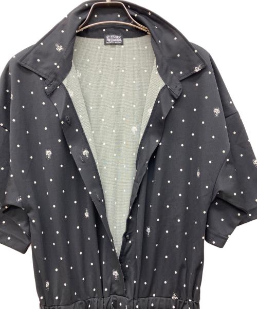 Hysteric Glamour（ヒステリックグラマー）Hysteric Glamour (ヒステリックグラマー) DOT PANDA総柄 オールインワン ブラック サイズ:FREEの古着・服飾アイテム