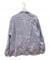 CAHLUMN (カウラム) Linen Open Collar Long Sleeve Shirt　リネンオープンカラーロングスリーブシャツ　長袖シャツ スカイブルー サイズ:Ｍ：10000円