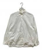 CAHLUMNカウラム）の古着「Broadcloth Shirt　ブロードクロス シャツ　長袖シャツ」｜ホワイト