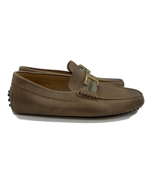 TOD'S（トッズ）TOD'S (トッズ) Tタイムレス ローファー ブラウン サイズ:5の古着・服飾アイテム