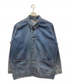 A.PRESSEアプレッセ）の古着「Denim Coverall Jacket（デニム・カバーオール・ジャケット）」｜インディゴ