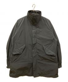 ATON（エイトン）の古着「AIR VENTILE ショートモッズコート」｜ブラック