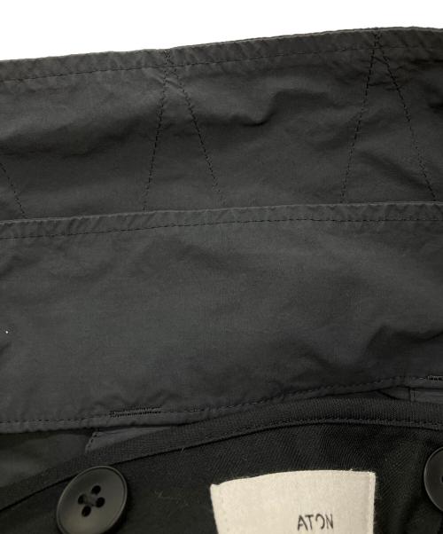 ATON（エイトン）ATON (エイトン) AIR VENTILE ショートモッズコート ブラック サイズ:04の古着・服飾アイテム