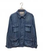 REMI RELIEF×BEAMS PLUSレミレリーフ×ビームスプラス）の古着「ミリタリーシャツジャケット」｜インディゴ