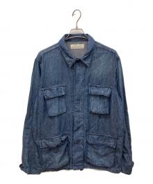 REMI RELIEF×BEAMS PLUS（レミレリーフ×ビームスプラス）の古着「ミリタリーシャツジャケット」｜インディゴ