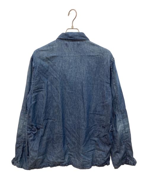 REMI RELIEF（レミレリーフ）REMI RELIEF (レミレリーフ) BEAMS PLUS (ビームスプラス) ミリタリーシャツジャケット インディゴ サイズ:ｘｌの古着・服飾アイテム