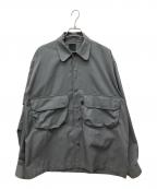 DAIWA PIER39ダイワ ピア39）の古着「SPORTS OPEN COLLAR SHIRT L/S（スポーツ オープン カラー シャツ ロングスリーブ）」｜グレー