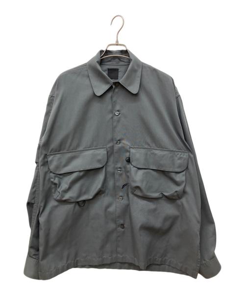 DAIWA PIER39（ダイワ ピア39）DAIWA PIER39 (ダイワ ピア39) SPORTS OPEN COLLAR SHIRT L/S（スポーツ オープン カラー シャツ ロングスリーブ） グレー サイズ:Mの古着・服飾アイテム