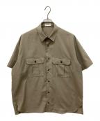THE RERACSザ リラクス）の古着「THE MILITARY SHIRTS　ミリタリー半袖シャツ」｜ベージュ