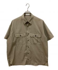 THE RERACS（ザ リラクス）の古着「THE MILITARY SHIRTS　ミリタリー半袖シャツ」｜ベージュ