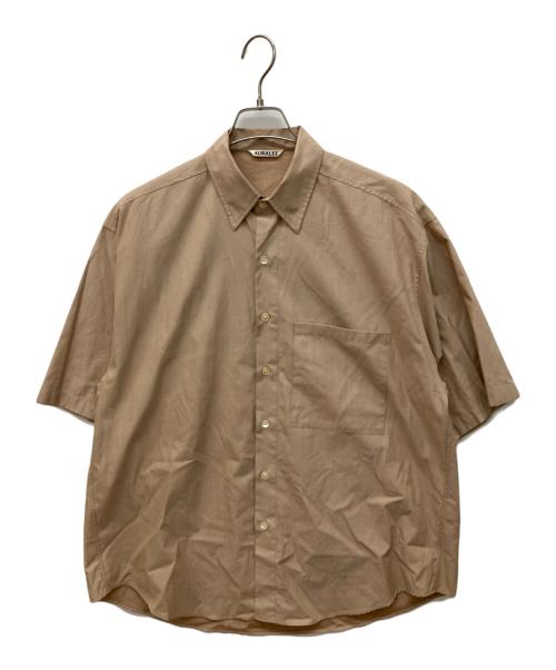 AURALEE（オーラリー）AURALEE (オーラリー) Washed FINX TWILL BIG Half sleeved シャツ　半袖シャツ ベージュ サイズ:4の古着・服飾アイテム