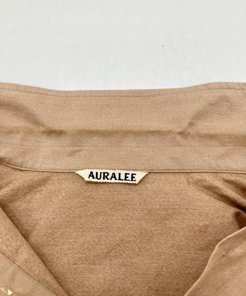 AURALEE（オーラリー）AURALEE (オーラリー) Washed FINX TWILL BIG Half sleeved シャツ　半袖シャツ ベージュ サイズ:4の古着・服飾アイテム