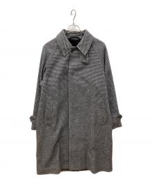 UNITED ARROWS（ユナイテッドアローズ）の古着「モッサ ハウンドトゥース バルマカーンコート　ロングコート」｜グレー