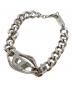 DIESEL (ディーゼル) ロゴチェーンブレスレット シルバー：8000円