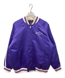 CarHartt（カーハート）の古着「MOTOWN VARSITY JACKET　モータウン・ヴァーシティ・ジャケット　スタジャン」｜パープル