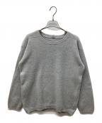 MARGARET HOWELLマーガレットハウエル）の古着「カシミヤシルク混クルーネックニット」｜グレー