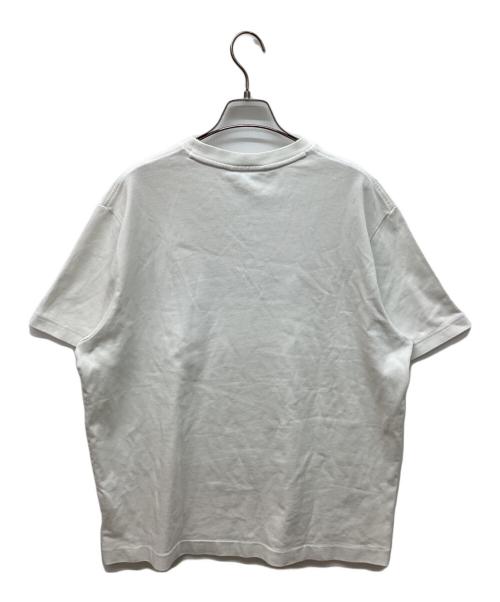 LACOSTE（ラコステ）LACOSTE (ラコステ) ヘビーウェイトブランドネームロゴTシャツ ホワイト サイズ:5の古着・服飾アイテム