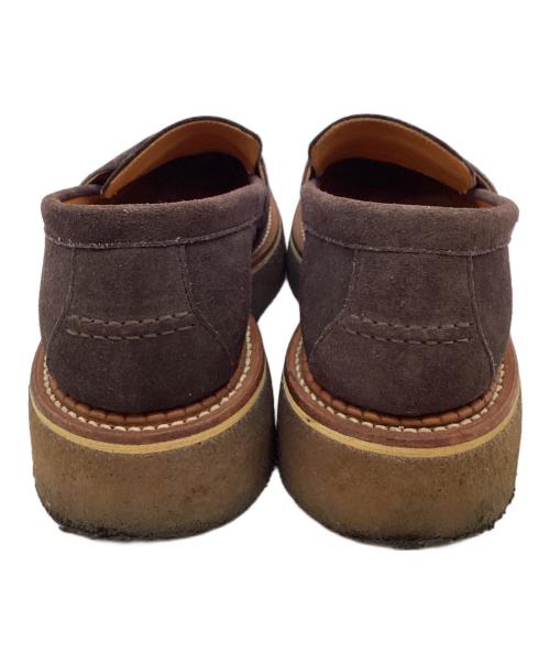 KIDS LOVE GAITE（キッズラブゲイト）KIDS LOVE GAITE (キッズラブゲイト) RIGHT LEFT スエードローファー ブラウン サイズ:7 1/2の古着・服飾アイテム