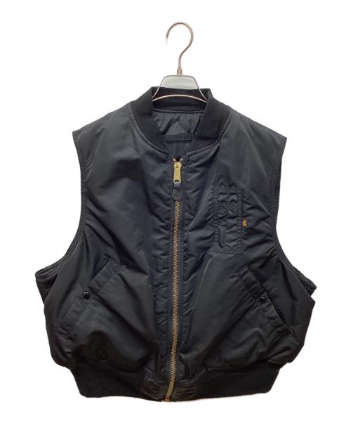 ALPHA INDUSTRIES（アルファインダストリーズ）ALPHA INDUSTRIES (アルファインダストリーズ) FV-2 Flyer's Vest ブラック サイズ:XLの古着・服飾アイテム