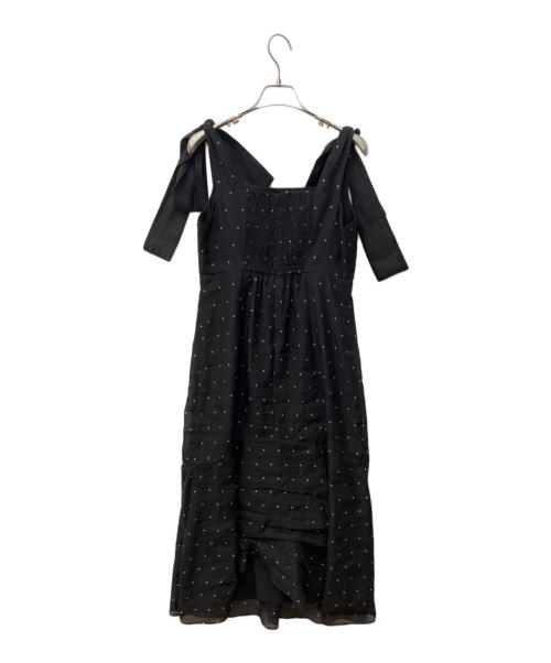 CELFORD（セルフォード）CELFORD (セルフォード) MIKA (ミカ) ショルダーリボン2wayワンピース ブラック サイズ:38の古着・服飾アイテム