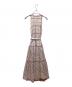 HER LIP TO (ハーリップトゥ) Anduze Belted Check Dress　アンドゥーズ ベルテッド チェック ドレス　ノースリーブワンピース rouge サイズ:M：10000円