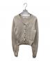HER LIP TO（ハーリップトゥ）の古着「Be Mine Emblem Knit Cardigan　ビー マイン エンブレム ニット カーディガン」｜ベージュ