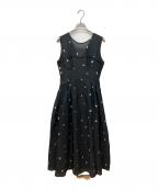 eimy istoireエイミーイストワール）の古着「GYPSOPHILE DRESS　ジプソフィル・ドレス　ノースリーブワンピース」｜ブラック