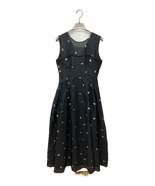 eimy istoire（エイミーイストワール）eimy istoire (エイミーイストワール) GYPSOPHILE DRESS　ジプソフィル・ドレス　ノースリーブワンピース ブラック サイズ:38の古着・服飾アイテム