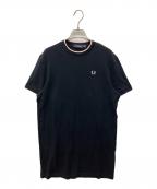 FRED PERRYフレッドペリー）の古着「Tipped Pique T-Shirt Dress　ティップト ピケ Tシャツ ドレス」｜ブラック