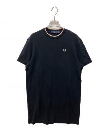 FRED PERRY（フレッドペリー）の古着「Tipped Pique T-Shirt Dress　ティップト ピケ Tシャツ ドレス」｜ブラック