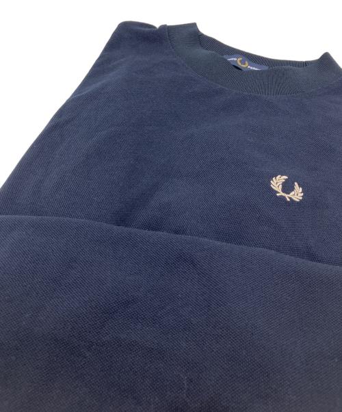 FRED PERRY（フレッドペリー）FRED PERRY (フレッドペリー) レース テープ ピケ Tシャツ ネイビー サイズ:UK10の古着・服飾アイテム