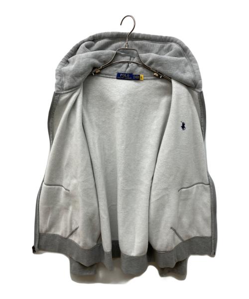 POLO RALPH LAUREN（ポロ・ラルフローレン）POLO RALPH LAUREN (ポロ・ラルフローレン) 裏起毛ジップパーカー グレー サイズ:XLの古着・服飾アイテム
