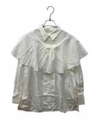 IENAイエナ）の古着「＆NAVY ペプラムブラウス I」｜ホワイト