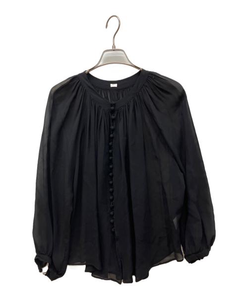 ARTS&SCIENCE（アーツアンドサイエンス）ARTS&SCIENCE (アーツアンドサイエンス) シルクブラウス ブラック サイズ:FREEの古着・服飾アイテム