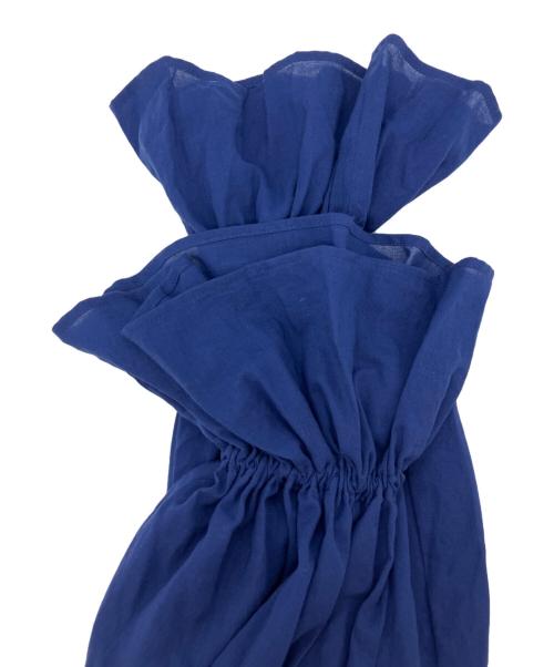 filcasane（フィルカサネ）filcasane (フィルカサネ) オーガニックコットンバンドカラーシャツ ネイビー サイズ:不明の古着・服飾アイテム