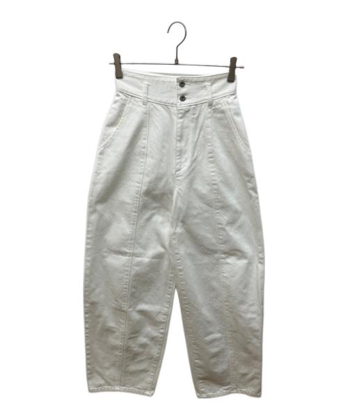 STEVEN ALAN（スティーブンアラン）STEVEN ALAN (スティーブンアラン) ワイドデニムパンツ ホワイト サイズ:Ｓの古着・服飾アイテム