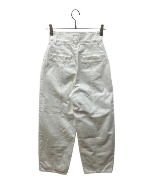 STEVEN ALAN（スティーブンアラン）STEVEN ALAN (スティーブンアラン) ワイドデニムパンツ ホワイト サイズ:Ｓの古着・服飾アイテム