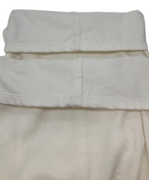 STEVEN ALAN（スティーブンアラン）STEVEN ALAN (スティーブンアラン) ワイドデニムパンツ ホワイト サイズ:Ｓの古着・服飾アイテム