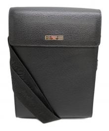 S.T.Dupont（エス・テー・デュポン）の古着「レザーショルダーバッグ」｜ブラック