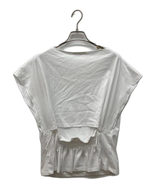 Curensology（カレンソロジー）Curensology (カレンソロジー) バックシャーリングTシャツ ホワイト サイズ:FREE 未使用品の古着・服飾アイテム