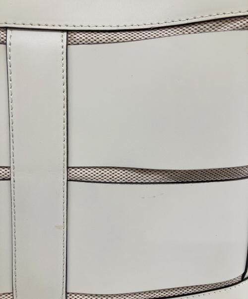 ANAYI（アナイ）ANAYI (アナイ) カットワークハンドバッグ ホワイトの古着・服飾アイテム