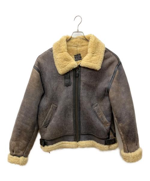 AVIREX（アヴィレックス）AVIREX (アヴィレックス) B-3ムートンフライトジャケット ブラウン サイズ:Mの古着・服飾アイテム