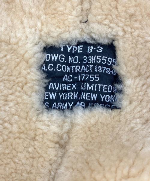 AVIREX（アヴィレックス）AVIREX (アヴィレックス) B-3ムートンフライトジャケット ブラウン サイズ:Mの古着・服飾アイテム