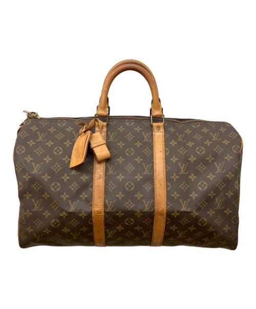 LOUIS VUITTON（ルイ ヴィトン）LOUIS VUITTON (ルイ ヴィトン) モノグラム キーポル50 ボストンバッグ  トラベルバッグ ブラウンの古着・服飾アイテム